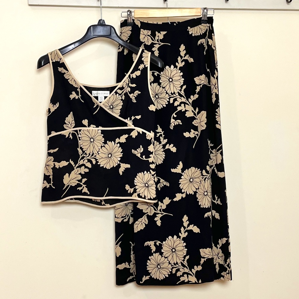 Casual Corner Maxi Skirt Set